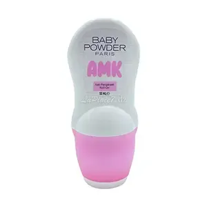 Déodorant à bille pour femme, Anti-transpirant, Amk, Baby Powder, 50ml, Rose