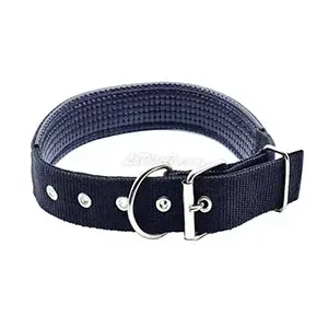 Collier en skaï  et tissu pour pour moyen et grand chien, GT Pet, 60 Cm
