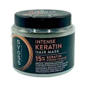 Masque pour cheveux fragiles et cassants à la kératine intense, 15 % Strong Complex, Syoss, 400 ml