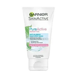 Gel-crème purifiant sans savon, PureActive sensitive, SkinActive, Garnier