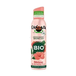 Déodorant brume bio à l'hibiscus du Burkina faso, 24H, Ushuaia, 125ml