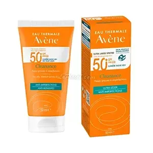 Crème solaire ultra légère pour peaux grasses à imperfections, Cleanance, SPF50+, Avène