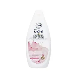 Gel douche à l'extrait de fleur lotus et huile de riz, rituel éclat, Dove