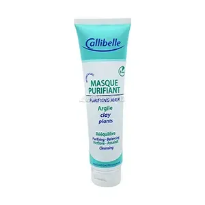 Masque purifiant visage à l'argile et aux extraits de plantes pour tous types de peaux, Callibelle, 125 ml