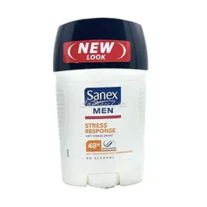 Déodorant stick pour homme, Anti-transpirant  48h, 0% Alcool, Stress response, Sanex, 50ml