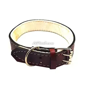 Collier à clous en cuir pour chien, 62cm