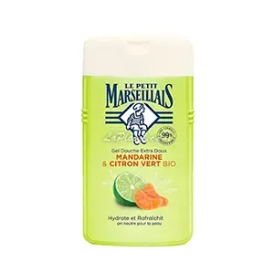 Gel douche extra doux au mandarine et citron vert Bio, Le Petit Marseillais