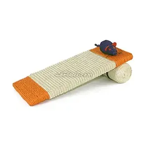 Griffoir pour chat plat avec une souris accrochée, Biozoo, 35 cm