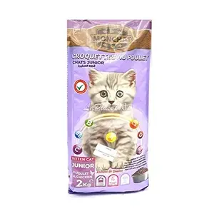 Croquettes au poulet pour chat junior, Monchat, 2kg