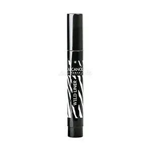 Eyeliner waterproof en feutre biseauté, Wild liner, Arcancil, 001 Noir