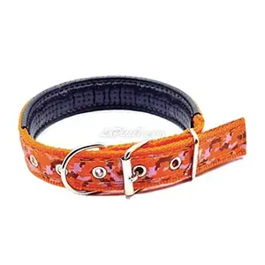 Collier en tissu et skai pour moyen et petit chien, BisBis, 55 Cm