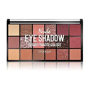 Palette de fard à paupière Nude, Ddonna, 18 Couleurs, 30g