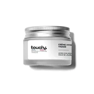 Crème visage hydratante à l'acide hyaluronique et l'huile de jojoba, Touché, 50ml