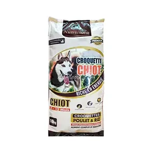 Croquettes au poulet et riz pour chiot de 2 à 12 mois, Nutricana, 10kg