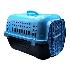 Cage de transport pour chat avec porte en plastique