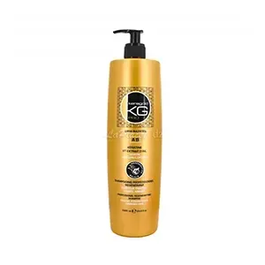 Shampoing professionnel régénérant sans sulfates à la kératine et extrait d'ail pour cheveux traités, lissés, abimés, AB, Keragold, 500ml