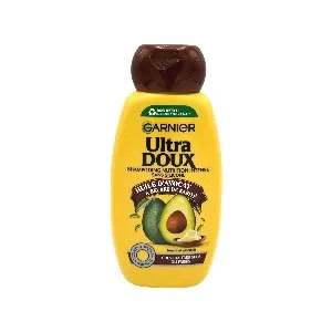 Shampoing nutrition intense pour cheveux très secs ou frisés à l'huile d'avocat et beurre de karité, Sans silicone, Ultra Doux, Garnier, 250ml