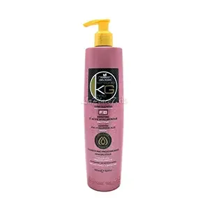 Shampoing professionnel renforcateur sans sulfate à la kèratine et acide hyluronique pour cheveux secs, Fragiles et cassants, FB, Keragold, 500ml
