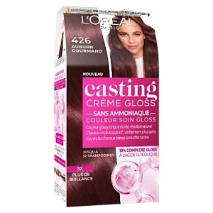 Coloration pour cheveux, Crème gloss, Casting, L'Oréal, 426 Auburn gourmand