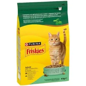 Croquettes pour chat adulte, lapin, poulet et légumes, Friskies, Purina, 4kg