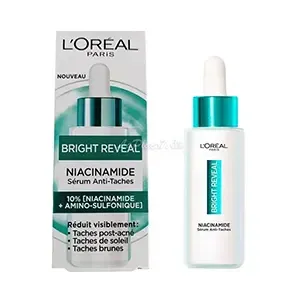 Sérum pour visage anti-taches, Niacinamide, Bright reveal, L'Oreal, 30ml