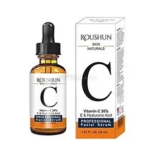 Sérum pour visage, Vitamine C 20℅, E et Hyaluronic Acid, Skin Natural, Roushun
