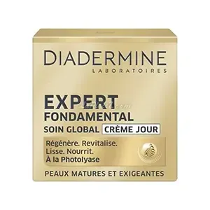 Crème de jour Soin global pour peaux matures et exigeantes, +55 ans, Expert fondamental, Diadermine, 50ml