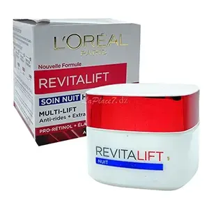 Soin de nuit hydratant anti-rides et extra-fermenté, Pro-rétinol et Elasti-peptides, Multi-lift, Revitalift, L'Oréal, 50ml