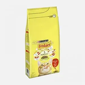 Croquettes pour chat Boeuf, poulet avec légumes, Friskies ,2 Kg