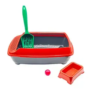 Bac à litière et pelle pour chat