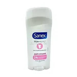 Déodorant stick pour femme, Anti-taches 24h, 0% Alcool, Skin Protect, Sanex, 60 ml
