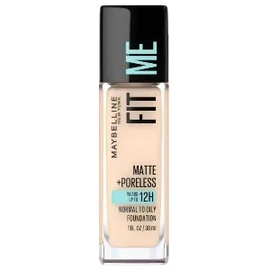 Fond de teint matte pour peau normale à grasse, tenue jusqu'à 12h, Fit me, Maybelline, 105 Ivoire naturel, 30ml