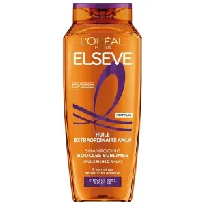 Shampoing boucles sublimes pour cheveux secs bouclés, Huile riche d'amla , Huile extraordinaire amla, Elseve, L'Oréal, 250ml