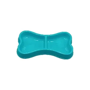 Gamelle pour chat double en plastique, 23 cm