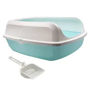 Bac à litière en plastique pour chat avec pelle, 50cm