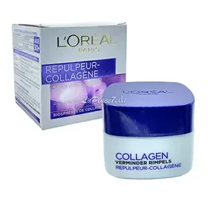 Crème visage, Soin anti-rides aux biosphères de collagène, Repulpe, lisse et comble les rides, Repulpeur-collagène, L'Oréal, 50ml