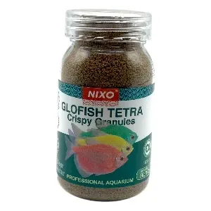 Nourriture pour poisson d'aquarium en granulés croustillants, Tétras fluo, Nixo, 50 g