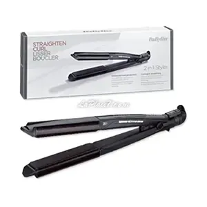 Lisseur et boucleur de cheveux 2 en 1, Babyliss,  Noir