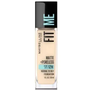 Fond de teint matte pour peau normale à grasse, tenue jusqu'à 12h, Fit Me, Maybelline, 110 Porcelaine, 30 ml