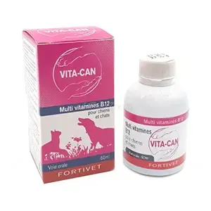 Multi vitamines B12 pour chat et chien, Vita-can, Fortivet