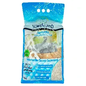 Litière agglomérante pour chat au savon de marseille, Botonite, Northland, 10 L