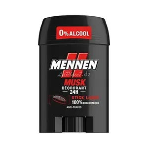Déodorant stick pour homme, Musk 24H, 0% Alcool, Mennen, 50ml