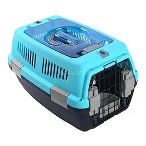 Cage de transport pour chat avec deux portes adaptée au transport par avion