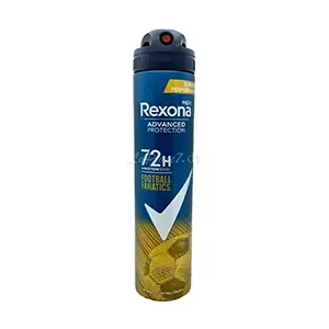 Déodorant en spray pour homme, Anti-Transpirant 72h, 0% Alcool, Montion sense, Football fanatics, Rexona, 200ml