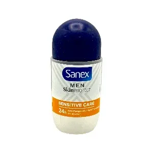 Déodorant à bille pour homme, Anti-transpirant 24H, 0% Alcool, Sensitive care, Men skin protect, Sanex, 55 ml