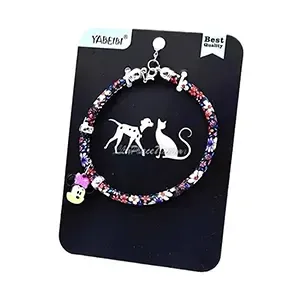 Collier réglable en tissu pour chat, Yabeibi