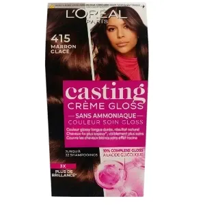 Coloration pour cheveux, Crème gloss, Casting, L'Oréal, 415 Marron glacé