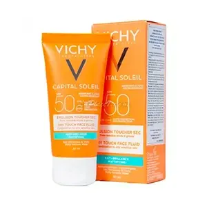 Ecran total anti-brillance pour peau mixte à grasse, Capital Soleil, SPF50, Vichy