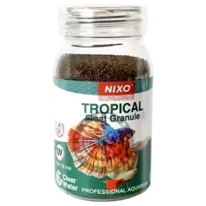 Nourriture pour poisson d'aquarium en granulés flottants, Poissons tropicaux, Nixo, 55 g