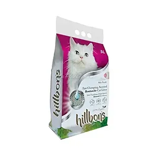 Litière pour chat à la poudre de bébé, Hillbons, 5L